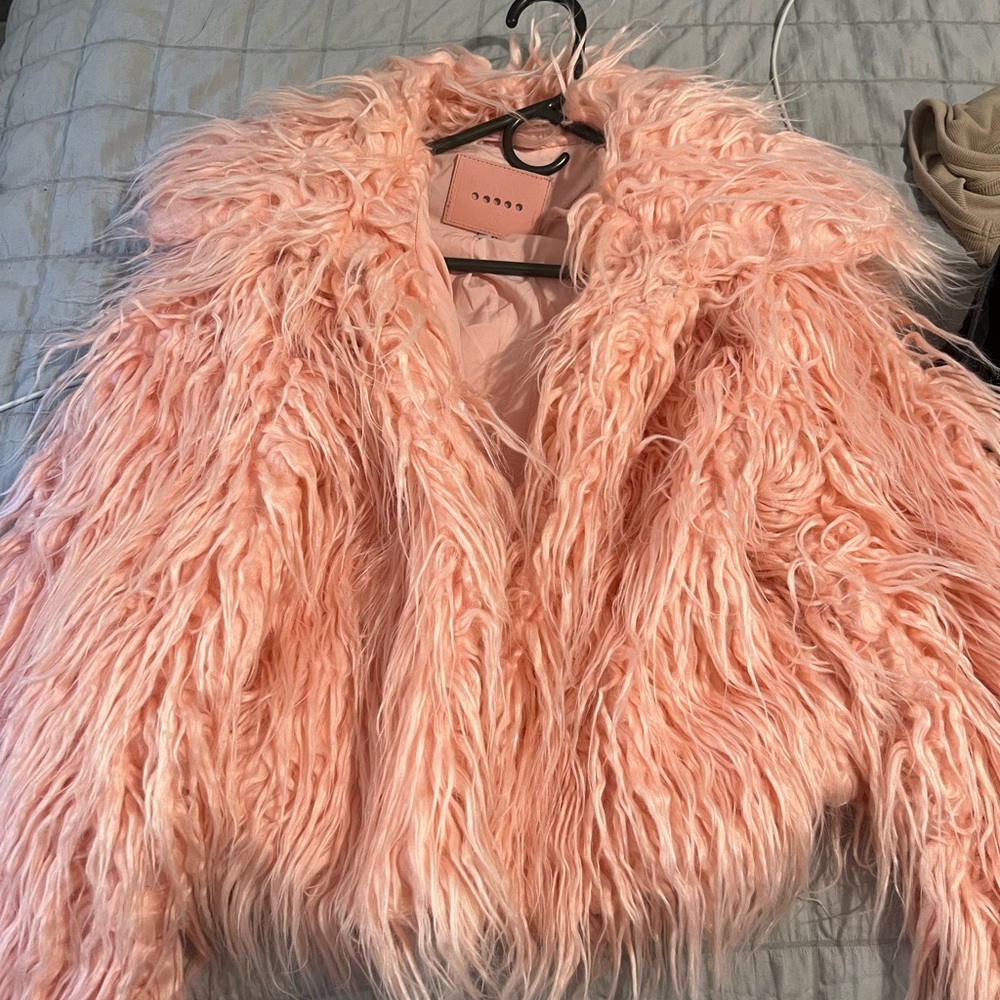 Blank NYC fuzzy jacket
